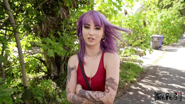 Cute Punk Girl Val Takes Peter's Cock For Money