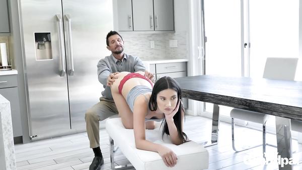 Old Man Fucks His Step Granddaughter And Treats Her With Candy