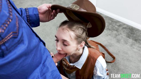 Ugly Cowgirl Gets Her Tiny Hole Fucked by Her Stepdaddy